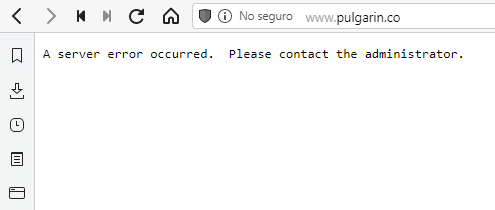 El sitio de Pulgarín esta muerto desde quien sabe cuando